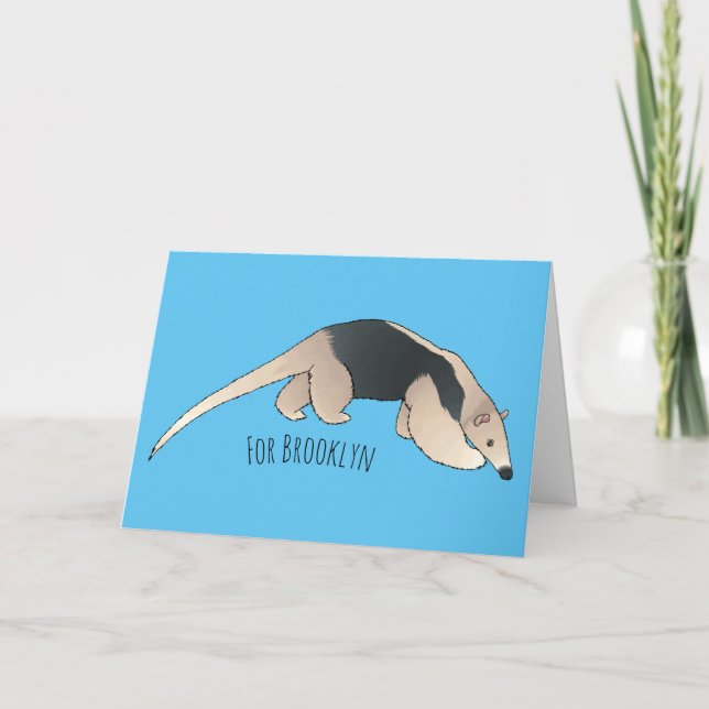 Tamandua-tecknad Kort (Framsida)