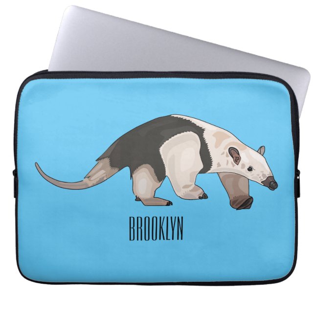 Tamandua-tecknad Laptop Fodral (Framsidan)