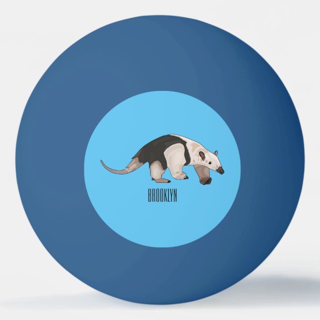 Tamandua-tecknad Pingisboll (Framsidan)