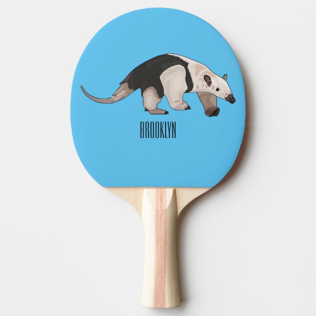 Tamandua-tecknad Pingisracket (Framsidan)