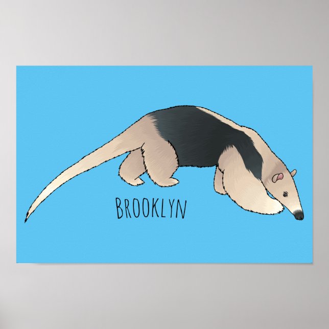Tamandua-tecknad Poster (Framsidan)