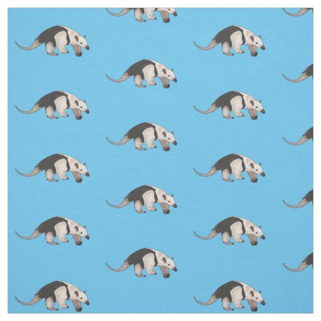 Tamandua-tecknad Tyg (Provkarta)