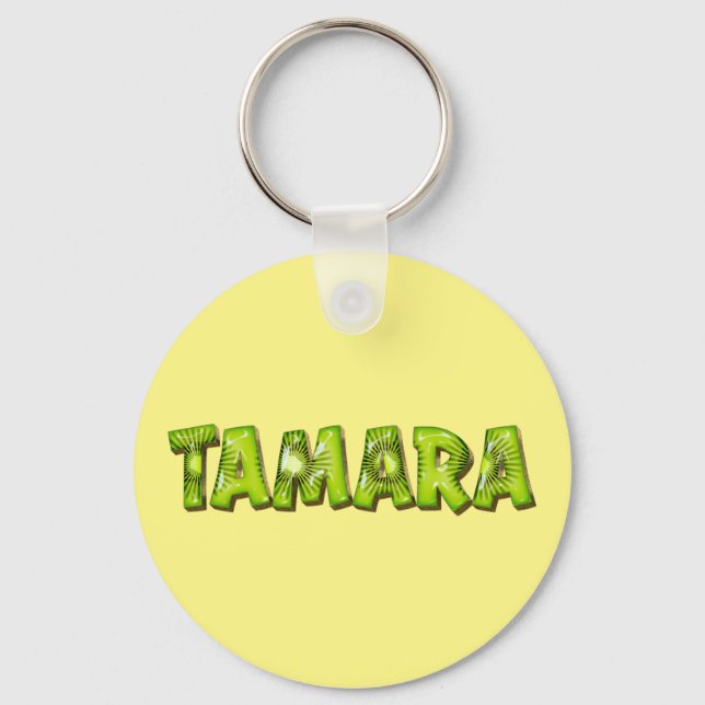 Tamara Name Kiwi Design Schlüsselanhänger Nyckelring (Framsida)