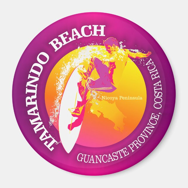 Tamarindo Beach Magnet (Framsidan)
