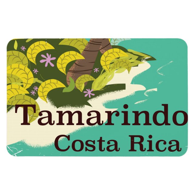 Tamarindo Costa Rica resemässlakat Magnet (Horisontell)