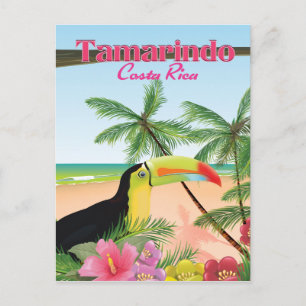 Tamarindo Costa Rica-strandens helgdag poster Helg Vykort