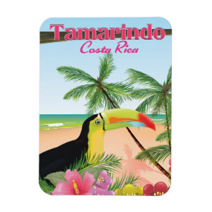 Tamarindo Costa Rica-strandens helgdag poster Magnet