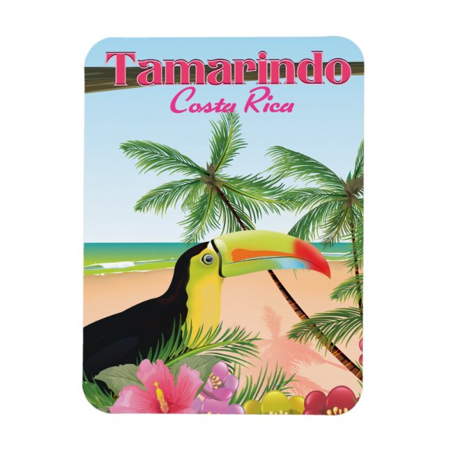 Tamarindo Costa Rica-strandens helgdag poster Magnet (Vertikal)