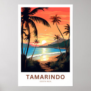Tamarindo Costa Rica Travel Skriv ut Poster