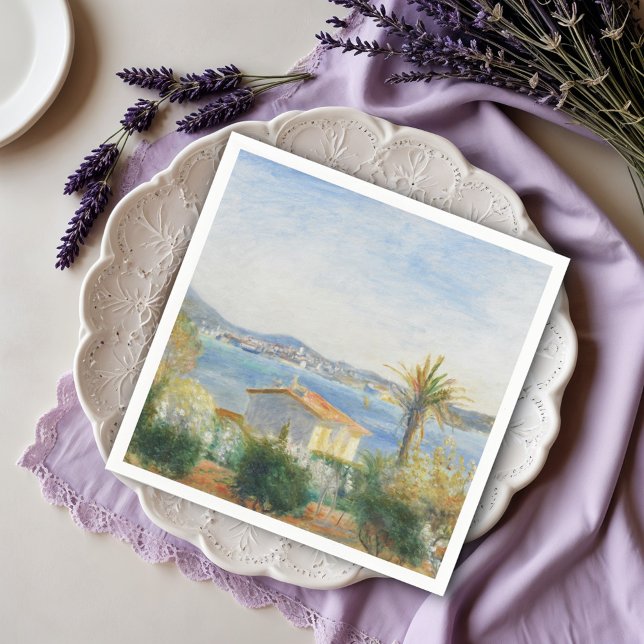 Tamaris, Frankrike av Auguste Renoir Pappersservett (Skapare uppladdad)