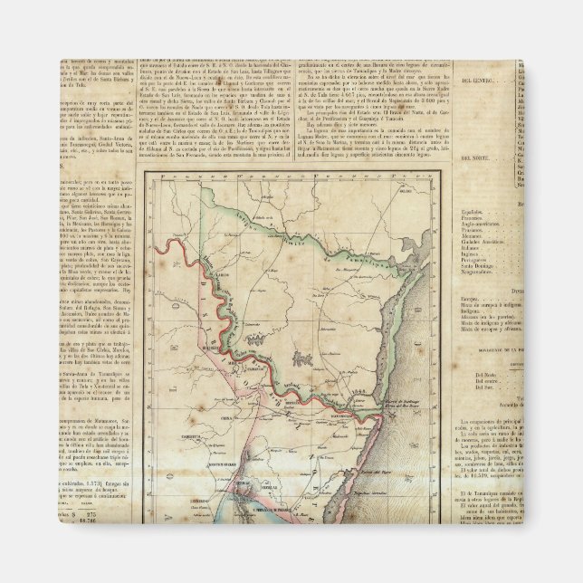 Tamaulipas, Mexiko Magnet (Framsidan)