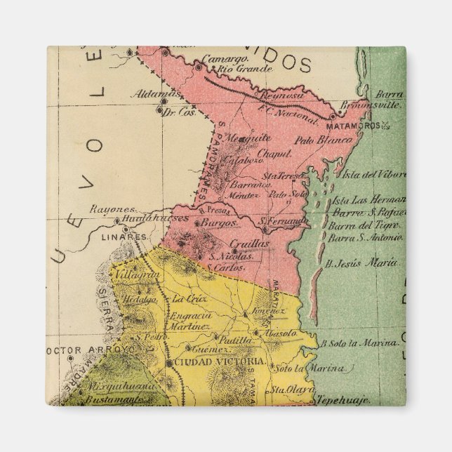 Tamaulipas, Mexiko Magnet (Framsidan)