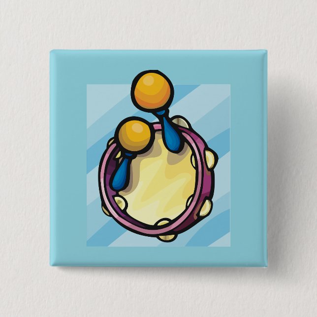 Tamborine And Maraccas Knapp (Framsida)