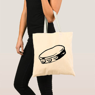 Tambourine Illustration Tote Bag Tygkasse