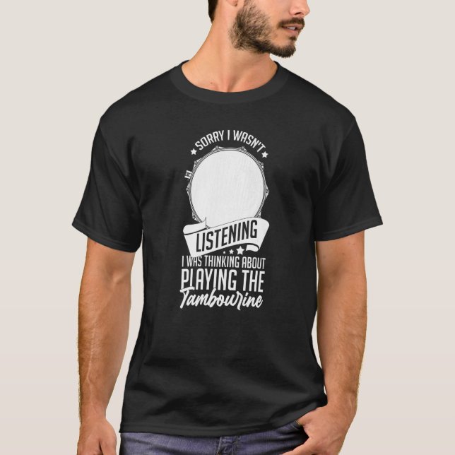 Tambourine Instrument Drum Player Music Beginner L T Shirt (Framsida)