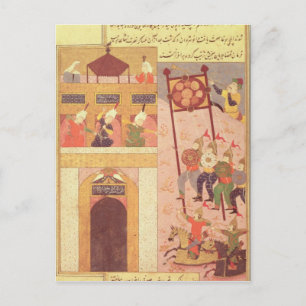 Tamerlane Besieging Urganj Vykort