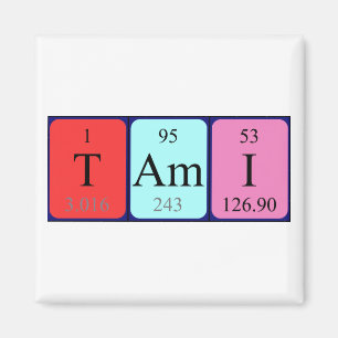 Tami Periodisk magnet bord namn