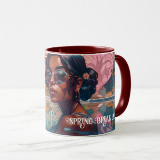 Tamil Woman Miami Resort Bassäng Painting Mugg