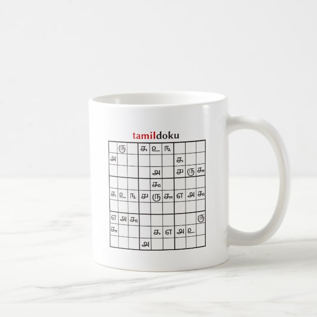 tamildoku kaffemugg (Höger)