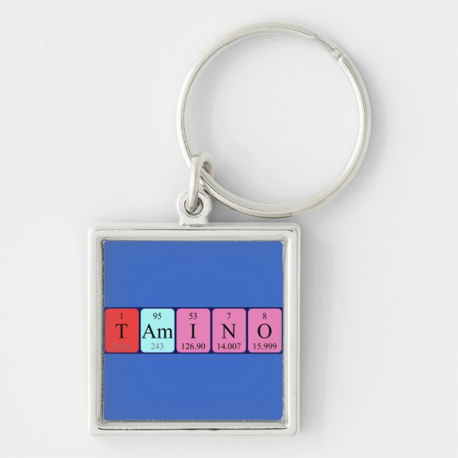 Tamino Periodisk bord namn nyckelring (Framsidan)
