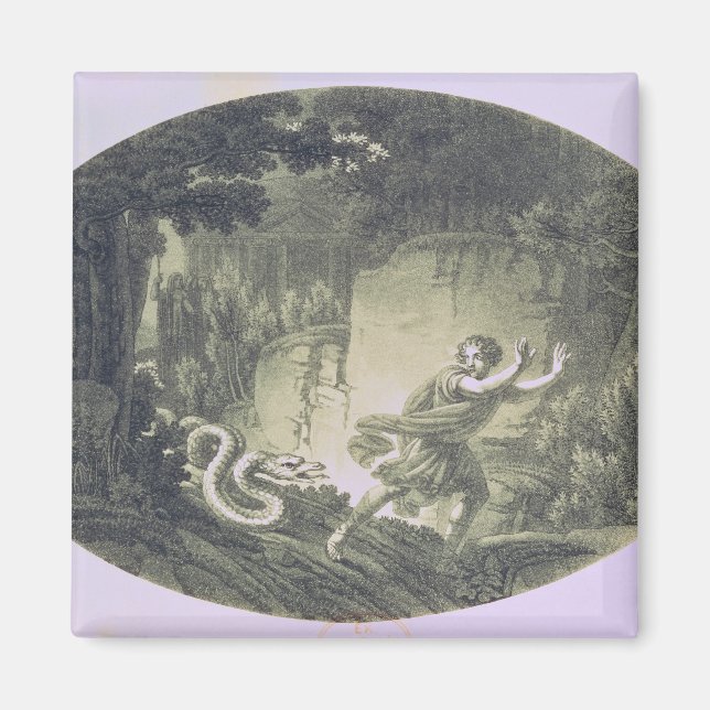 Tamino som drivs av en jätteserpent magnet (Framsidan)