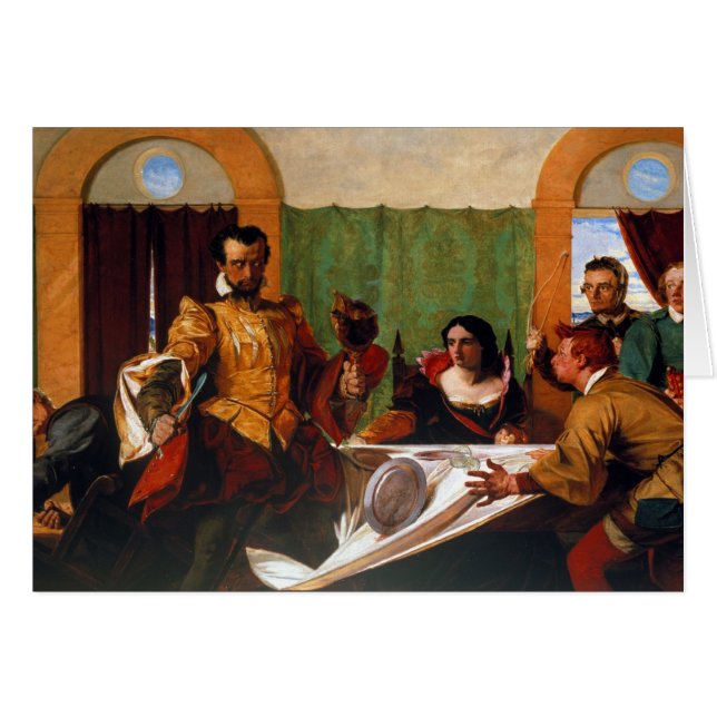 Tämja av shrewen hälsningskort (Framsidan Horizontal)