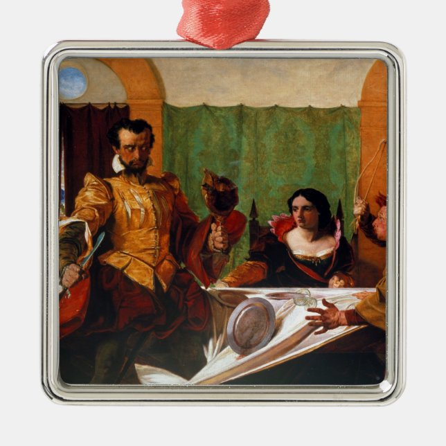 Tämja av shrewen julgransprydnad metall (Framsidan)