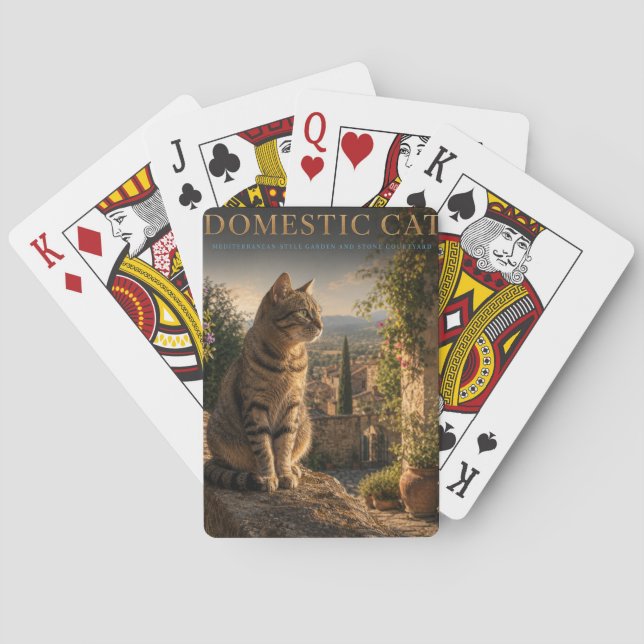 Tamkattsgård Innergård DJUR Poker Casinokort (Baksidan)