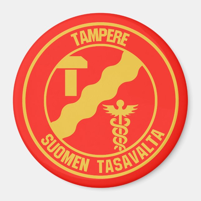Tammerforsrundans emblem magnet (Framsidan)