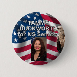 Tammy Duckworth för US-Senator USA knäppas Knapp