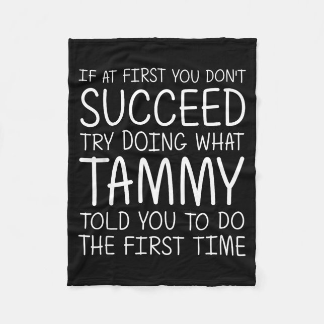 Tammy Gift Name D Birthday Funny Christmas Joke  Fleecefilt (Framsidan)