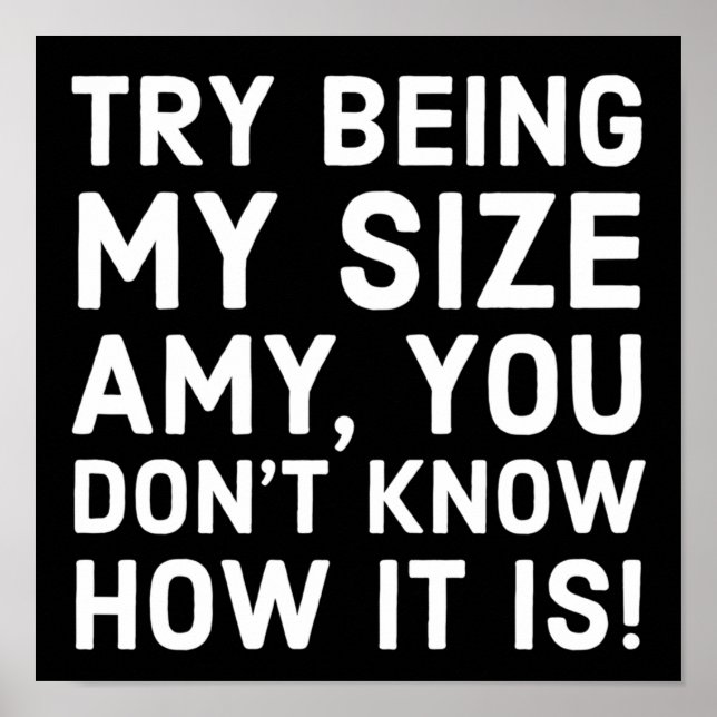 Tammy- och Amy-systrar försöker vara min storleka  Poster (Framsidan)