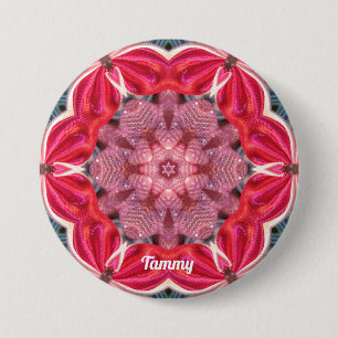 TAMMY ~ White Rosa Grönt BLING ~ Knapp
