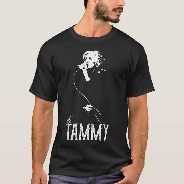 Tammy - White Stencil T Shirt (Framsida)