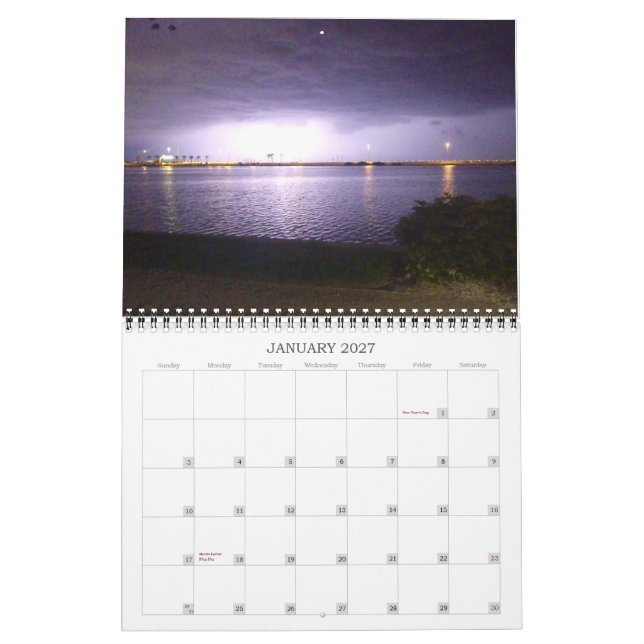 Tampa Bay Fl-Thunderstorms Kalender (Jan 2027)