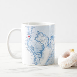 Tampa Bay Florida Beach House Decor Gift Kaffemugg