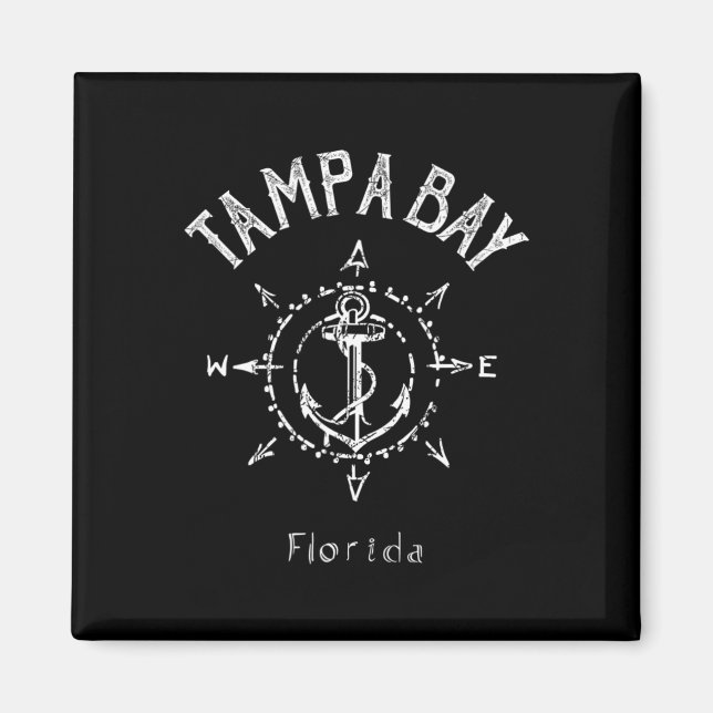 Tampa Bay Florida Sailing Magnet (Framsidan)