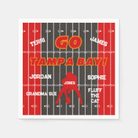 Tampa Bay Football Fläkt Pappersservett