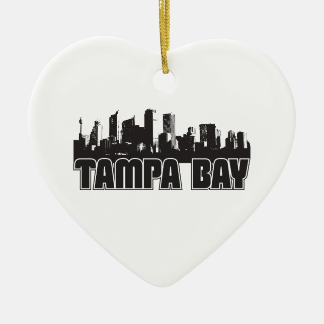 Tampa Bay horisont Julgransprydnad Keramik (Framsidan)
