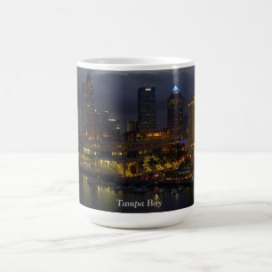 Tampa Bay Night Skyline Kaffemugg