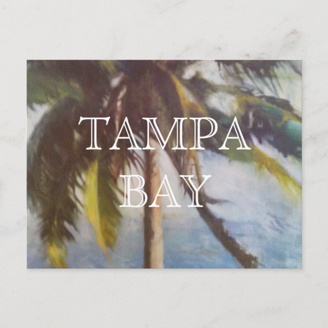 Tampa Bay Palmträd vykort (Framsida)