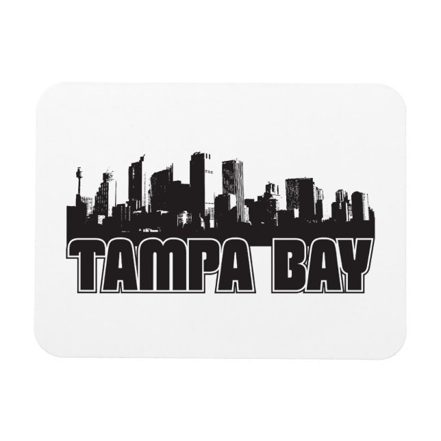Tampa Bay Skyline Magnet (Horisontell)