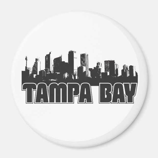 Tampa Bay Skyline Magnet (Framsidan)