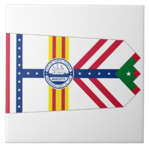 Tampa City flagga Kakelplatta