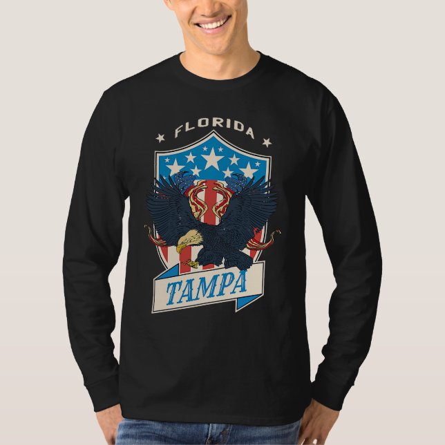 Tampa City National Florida Day T Shirt (Framsida)