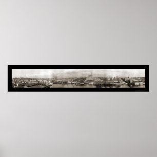 Tampa FL strandfoto 1913 Poster