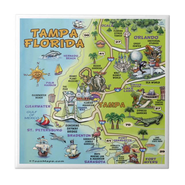 Tampa FL Tile Kakelplatta (Framsidan)