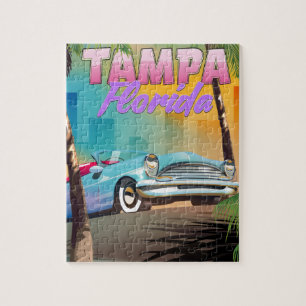 Tampa Florida-affisch. Pussel