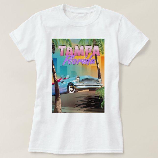 Tampa Florida-affisch. T Shirt (Design framsida)