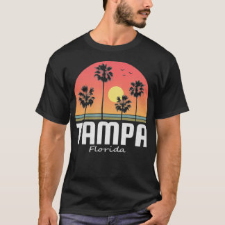 Tampa Florida Beach Palm Sunset Gift Women Men Kid T Shirt